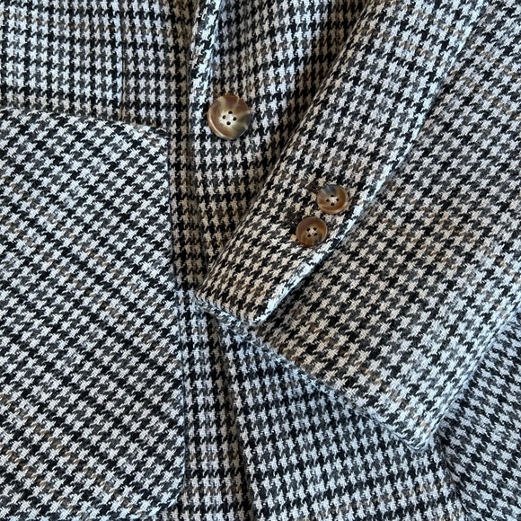 WITCHERY - houndstooth tort khaki fully lined jacket. - Picture 6 of 9